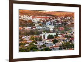 White Church, San Miguel de Allende, Mexico, Miramar Overlook Houses-William Perry-Framed Premium Photographic Print