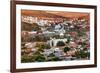 White Church, San Miguel de Allende, Mexico, Miramar Overlook Houses-William Perry-Framed Premium Photographic Print