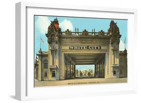 White City Entrance, Chicago, Illinois-null-Framed Art Print