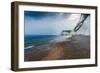 White Cliffs at Sunset in Dorset with Long Beach-Marcin Jucha-Framed Photographic Print