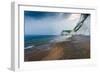 White Cliffs at Sunset in Dorset with Long Beach-Marcin Jucha-Framed Photographic Print