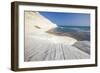 White cliffs known as Scala dei Turchi frame the turquoise sea, Porto Empedocle, Province of Agrige-Roberto Moiola-Framed Photographic Print