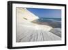 White cliffs known as Scala dei Turchi frame the turquoise sea, Porto Empedocle, Province of Agrige-Roberto Moiola-Framed Photographic Print