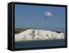 White Cliffs of Dover, Dover, Kent, England, United Kingdom-Charles Bowman-Framed Stretched Canvas