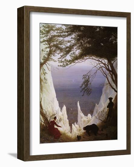 White Cliffs of Ruegen-Caspar David Friedrich-Framed Giclee Print