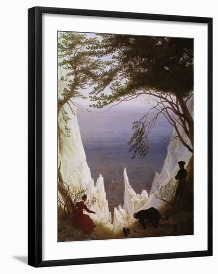 White Cliffs of Ruegen-Caspar David Friedrich-Framed Giclee Print