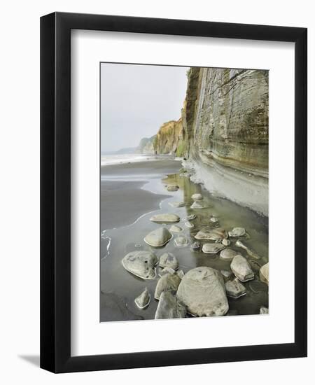 White Cliffs, Parininihi, Taranaki, North Island, New Zealand, Pacific-Jochen Schlenker-Framed Photographic Print