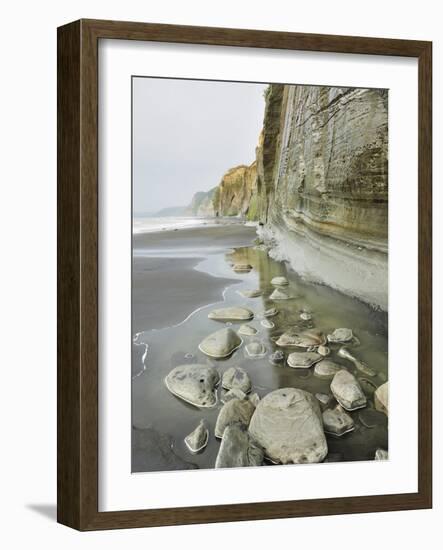 White Cliffs, Parininihi, Taranaki, North Island, New Zealand, Pacific-Jochen Schlenker-Framed Photographic Print