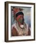 White Cloud, Chief of the Iowas-George Catlin-Framed Giclee Print