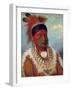 White Cloud, Head Chief of the Iowas by George Catlin-George Catlin-Framed Giclee Print