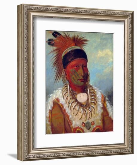 White Cloud, Head Chief of the Iowas by George Catlin-George Catlin-Framed Giclee Print