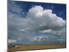 White Clouds in a Blue Sky at Shingle Street Near Felixstowe, Suffolk, England, United Kingdom-Strachan James-Mounted Photographic Print