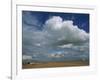 White Clouds in a Blue Sky at Shingle Street Near Felixstowe, Suffolk, England, United Kingdom-Strachan James-Framed Photographic Print