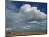 White Clouds in a Blue Sky at Shingle Street Near Felixstowe, Suffolk, England, United Kingdom-Strachan James-Mounted Photographic Print