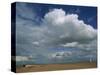 White Clouds in a Blue Sky at Shingle Street Near Felixstowe, Suffolk, England, United Kingdom-Strachan James-Stretched Canvas
