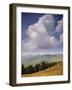 White Clouds Over Mountains, View from Col d'Aspin, Haute-Pyrenees, Midi-Pyrenees, France-David Hughes-Framed Photographic Print