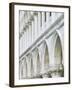 White Columns and Arches of Ducale Palace, St. Mark's Square, Venice, Veneto, Italy-Lee Frost-Framed Photographic Print