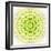 White Concentric Flower Center: Mandala Kaleidoscopic Design-tr3gi-Framed Art Print