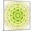 White Concentric Flower Center: Mandala Kaleidoscopic Design-tr3gi-Mounted Art Print