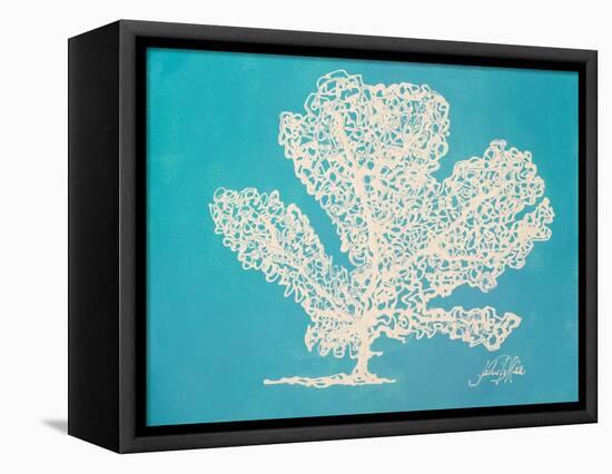 White Coral I-Julie DeRice-Framed Stretched Canvas