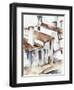 White Cottages I-Ethan Harper-Framed Art Print