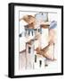 White Cottages II-Ethan Harper-Framed Art Print