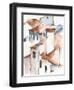 White Cottages II-Ethan Harper-Framed Art Print