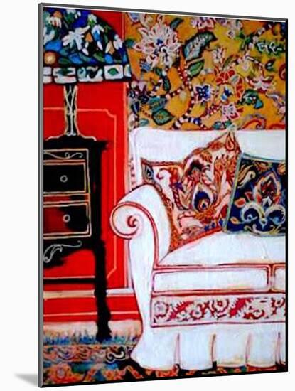 White couch-Linda Arthurs-Mounted Giclee Print