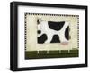 White Cow-Daniel Patrick Kessler-Framed Giclee Print