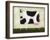 White Cow-Daniel Patrick Kessler-Framed Giclee Print