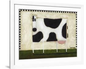 White Cow-Daniel Patrick Kessler-Framed Premium Giclee Print