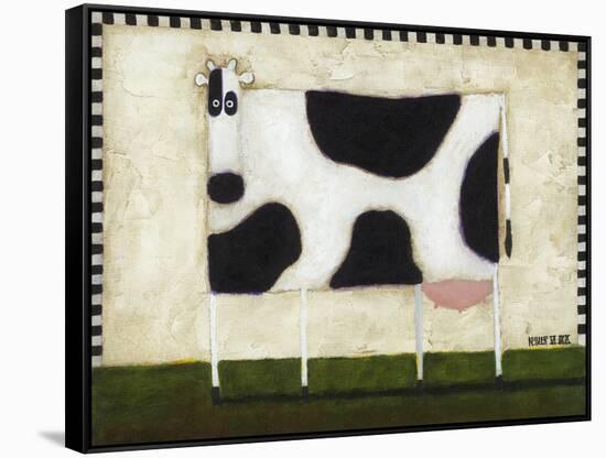 White Cow-Daniel Patrick Kessler-Framed Stretched Canvas