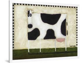 White Cow-Daniel Patrick Kessler-Framed Giclee Print