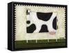 White Cow-Daniel Patrick Kessler-Framed Stretched Canvas