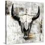 White Cowskull-null-Stretched Canvas