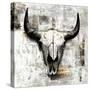 White Cowskull-null-Stretched Canvas