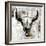 White Cowskull-null-Framed Art Print