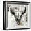 White Cowskull-null-Framed Art Print