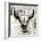 White Cowskull-null-Framed Art Print