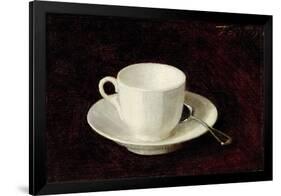 White Cup and Saucer, 1864-Henri Fantin-Latour-Framed Giclee Print