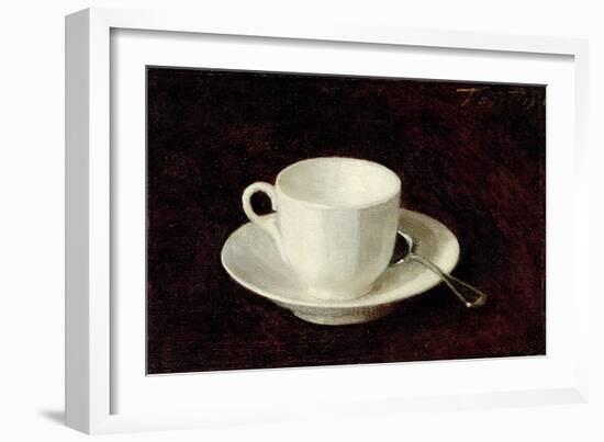 White Cup and Saucer, 1864-Henri Fantin-Latour-Framed Giclee Print