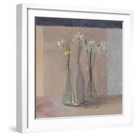 White Daffs & Dandelion, 2009-William Packer-Framed Giclee Print