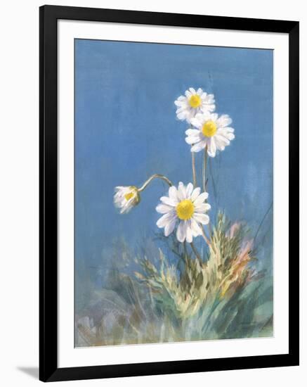 White Daisies No Butterfly-Danhui Nai-Framed Art Print