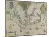 White-De Bry Map Of Virginia-John White-Mounted Giclee Print