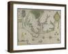 White-De Bry Map Of Virginia-John White-Framed Giclee Print