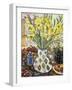White Diamond Vase-Lorraine Platt-Framed Giclee Print