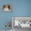 White Dog and Cat-null-Framed Photographic Print displayed on a wall