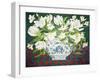 White Double Tulips and Alstroemerias, 2013-Jennifer Abbott-Framed Giclee Print