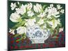 White Double Tulips and Alstroemerias, 2013-Jennifer Abbott-Mounted Premium Giclee Print