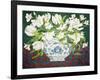 White Double Tulips and Alstroemerias, 2013-Jennifer Abbott-Framed Giclee Print